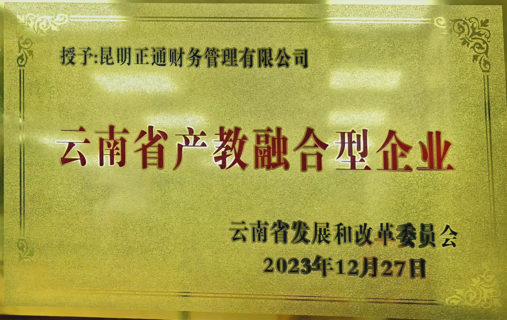 云南省产教融合型企业
