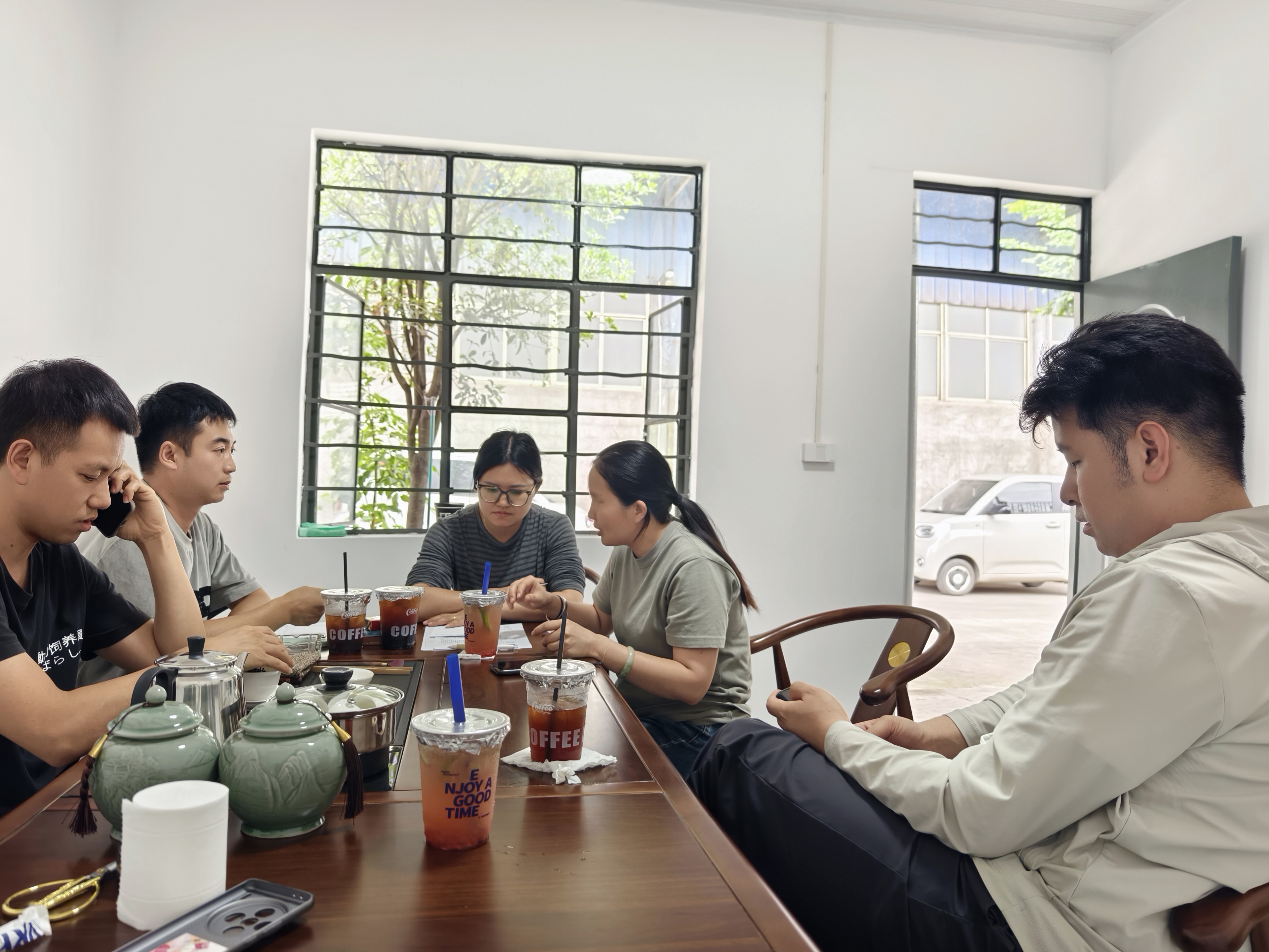 通海县纳古镇-客户回访，业财税深度交流